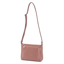 Female bag, artificial leather, pink 24x6x19 cm