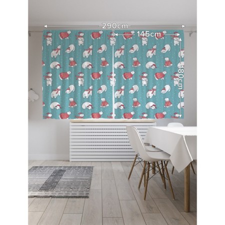 Photostes "Christmas polar bears", oxford, size 145x180 cm, 2 pcs