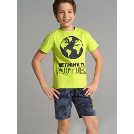 Set for a boy: T -shirt and shorts, height 146 cm-1
