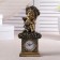 Table fireplace watches "Angel with a teddy bear", color gold, h = 25.5 cm, mix