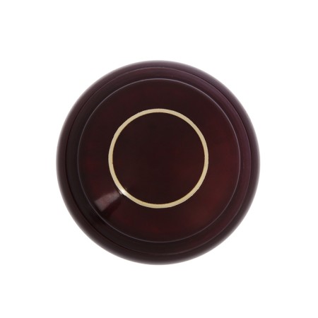 Plastic door handle, d = 70, cherry color with pattern-1