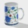 Ceramic mug with a lid and sieve "flowering roses", 300 ml