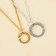 Love non -membranous pendants, 2 pcs, length 40 cm