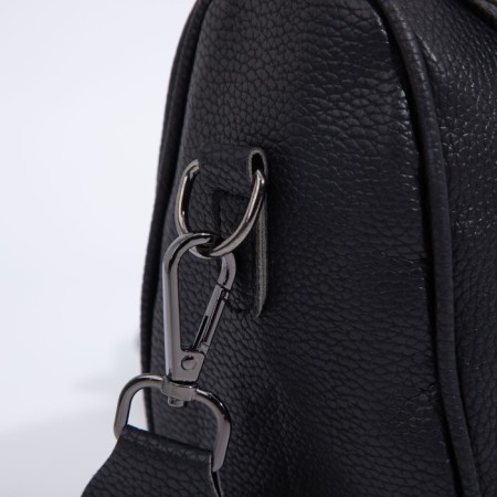 Bag Cross-Bodi with a zipper, black color-4