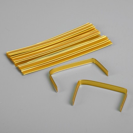 Clip tanks in a cut, gold, 13 cm