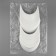 KEPK visor 5 × 17.5 × 5.5 cm, white color