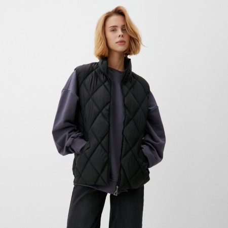 Women's vest at the lightning collorista, Black color, rr 44