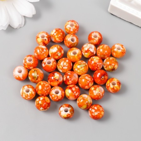 Beads for creativity plastic "Balls of sharing orange" set 20 g d = 1 cm-2