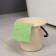 Raccoon floor rag, 250 g/m², 50 × 30 cm, microfiber, with overlock, 1 pc, green color