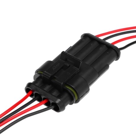 Car connector, hermetic plug-grin dj7041-1.5-11/21, 4 contacts, set 2 pcs-3