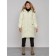 Coat insulated winter female, size 44, color light yellow