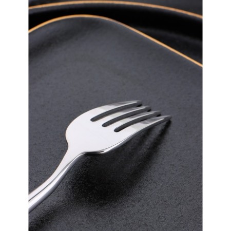 Tornbury stainless steel fork, length 18.2 cm, thickness 6 mm, silver color-3