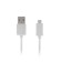 Luazon cable, microUSB - USB, 1 A, 1 m, white