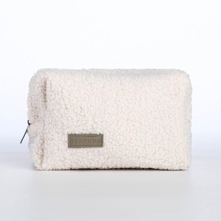 Lightning cosmetic bag, Textura, white color-3