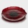 Glass Serving "Flora", d = 33 cm, red color