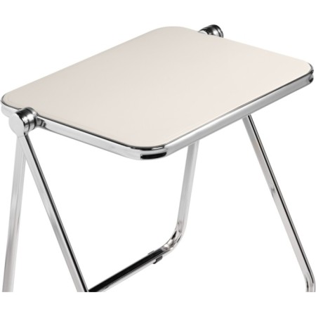 Complex table Arlon chrome, white 64x50x69 cm-4