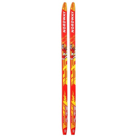 Plastic skis, 110 cm, with a notch, color mix-6