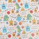 Glossy packaging paper "Funny Birthday", bilateral, 0.49 x 0.7 m