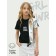 T -shirt Children's Amarobaby Gloss, height 152 cm, black color/silver