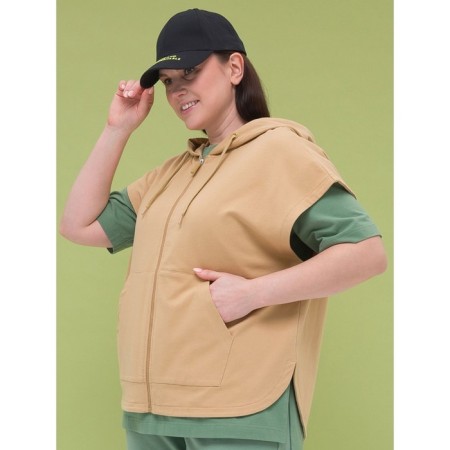 Women's sweatshirt Pelican, size 56, sandy color-1