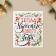 Postcard-Mini "Wonderful New Year", font 10.7 x 8.8 cm, New Year