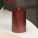 Candle-cylinder smooth, 5x7.5 cm, wine, metallic, 6 hours