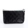 Cosmetic bag with lightning, black color