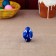 Gzhel egg, blue, 7 cm mix