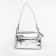 Bag Cross-Body female, eco-leather, Polina & Eiterou silver, 21x8x13 cm