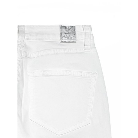 Women's jeans with a high landing CONTE Elegant Mom Fit, size XS, color White-9