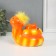 Piggy bank Ceramics "Red -haired snake with fluffy hairstyle" 10.5x13.9x12.3 cm