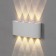 Front Facade "Semesfer", FSD-067, 8 W, 3000K, 4 rays, IP65, 220 V, plastic, white 1008421