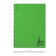 A4 notebook, 80 sheets, cage on spirals, erichkrause, motion, green, plastic cover