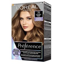Краска для волос L'Oreal Preference Recital «Исландия», тон 7.1, пепельный русый