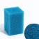 Rectangular sponge for filter No. 8, coarse, 8 x 8 x 12 cm, blue