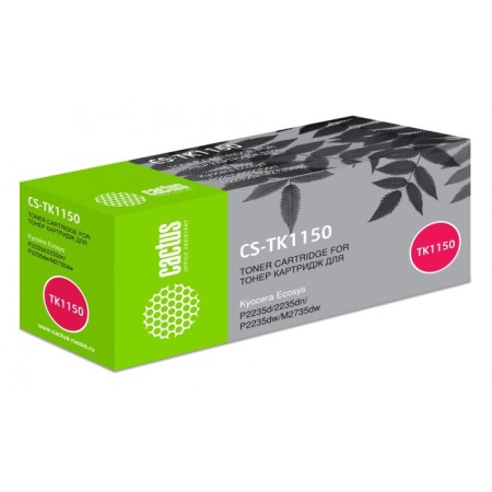Cactus CS-TK1150 TK-1150 cartridge, for KyoCera Ecosys P2235D/P2235DN, 3000 pages, black color black