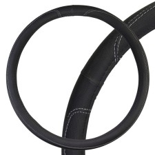 SkyWay Large-2 braid, 2XL size, eco-leather, black with gray stitching