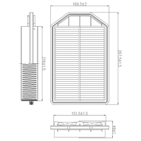 Air filter Totachi TA-3147