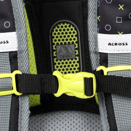 Frame backpack 36 x 29 x 17 cm, Across 192, filling: bag, gray/green ACR22-192-5-6