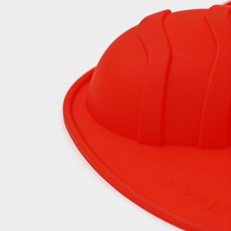 The form for baking the share "Easter. Easter eggs ”, silicone, 32.5 × 19.5 cm, 6 cells (9.7 × 6.8 cm), red color-4