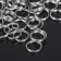 The connective ring is double, non-incompetent 0.9 cm (set 50 g, ± 310 pcs.) SM-1028, silver color