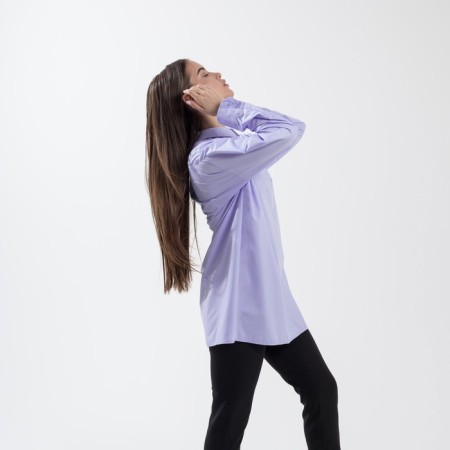 SL shirt, slanting bar, 46-48, lavender-5