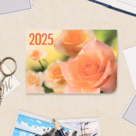 Pocket calendar "Flowers - 1" 2025, 7x10 cm, mix-7