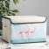 Stellyer box for storage with a flamingos lid, 38 × 25 × 24 cm