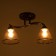 Chandelier "Edott" 2he27 40W Black 43x15x25 cm Bayerlux