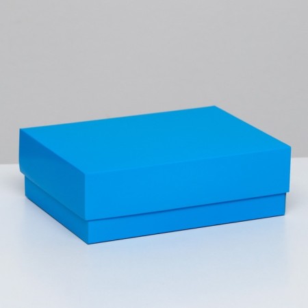 The box is folding, blue, 16 x 12 x 5.2 cm
