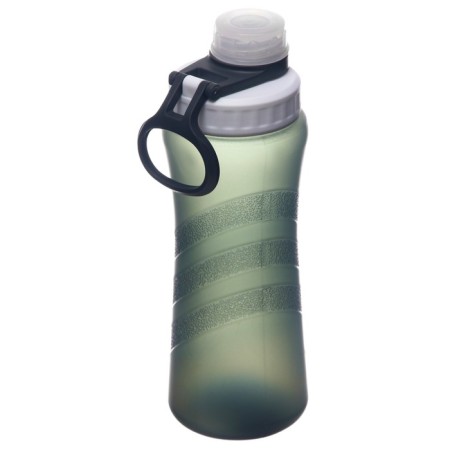 Sports water bottle, 500 ml, 20.2 x 7.5 x 6.7 cm, black