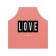 Apron kitchen with a photo print "Eternal Love", adjustable, size OS