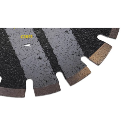 Disk diamond cutting champal asphalt Pro, segment, wet cut, 300x25.4x10 mm-1