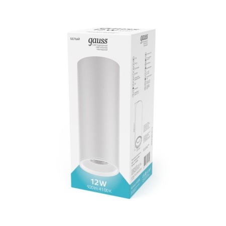 Gauss Overhead lamp, 12W LED, 4100K, 920LM, white color-4